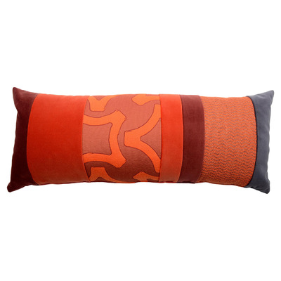 Cuscino d'arredo rettangolare Baguette in tessuto multicolor/fantasia