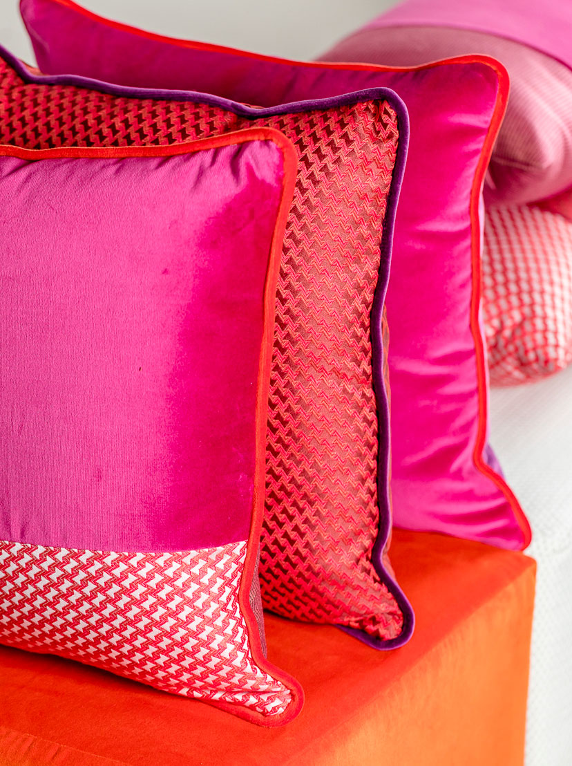 decorative pillows and furniture interior