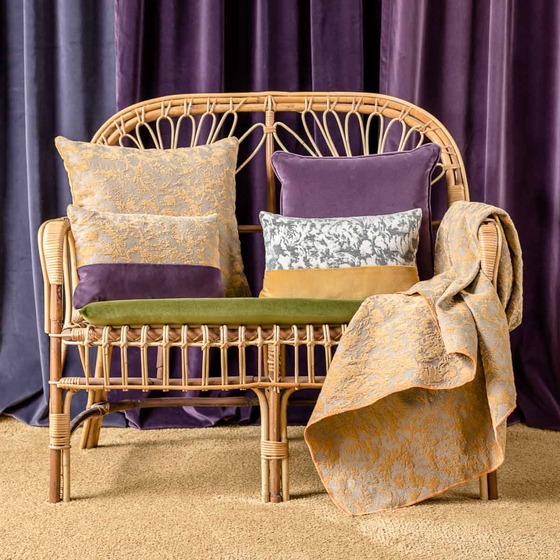 Cuscino d'arredo quadrato Carrè in velluto tinta unita