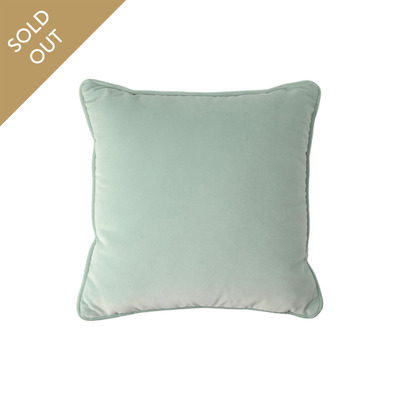 Luxurious cushion square Carrè in solid color velvet