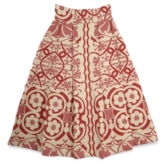 Skirt in designer fabric
