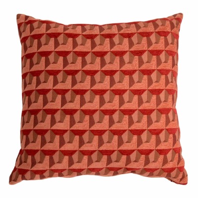 Cuscino d'arredo quadrato Carrè in tessuto geometrico