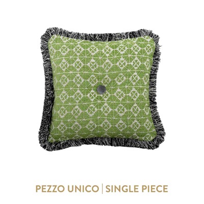 Luxurious cushion square Carrè in multicolor/pattern fabric