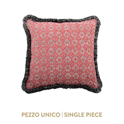 Luxurious cushion square Carrè in multicolor/pattern fabric