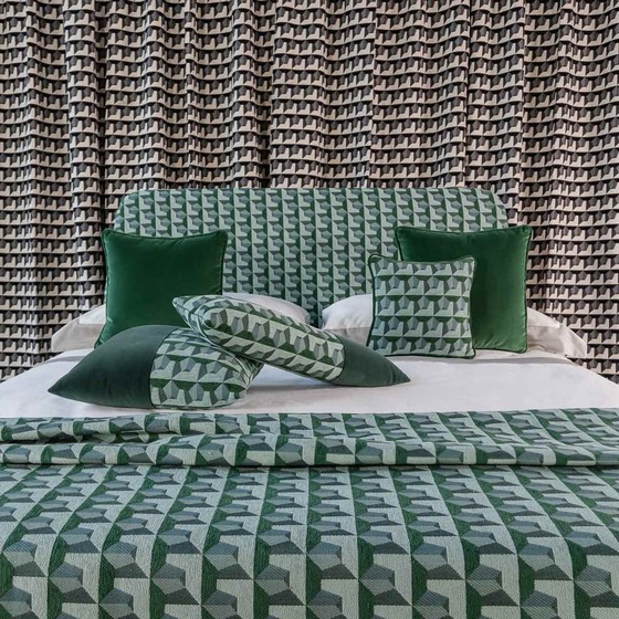 Cuscino d'arredo quadrato Carrè in tessuto multicolor/fantasia