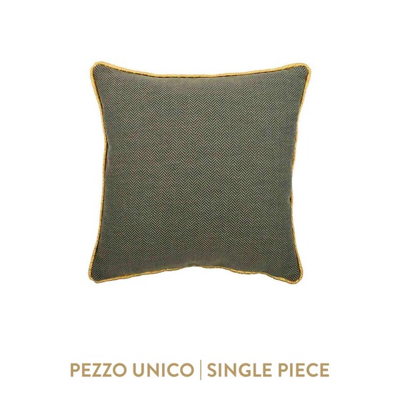 Cuscino d'arredo quadrato Carrè in tessuto falso unito