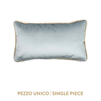 Luxurious cushion rectangular Longue in false unit fabric