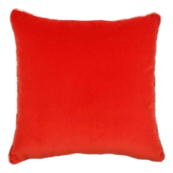 Luxurious cushion square Carrè in solid color velvet