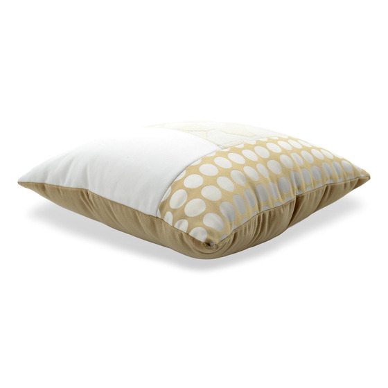 Luxurious cushion square Carrè T in multicolor/pattern fabric