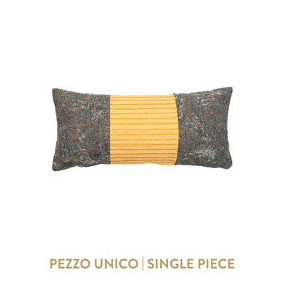 Luxurious cushion rectangular Degradè in multicolor/pattern fabric