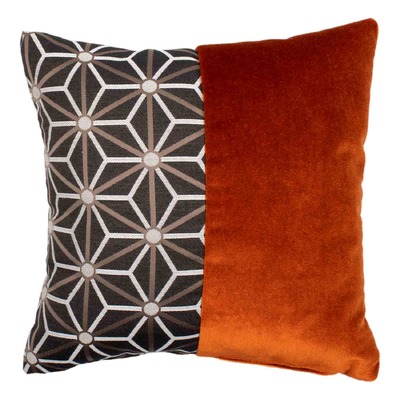 Cuscino d'arredo quadrato Carrè Bis in tessuto multicolor/fantasia