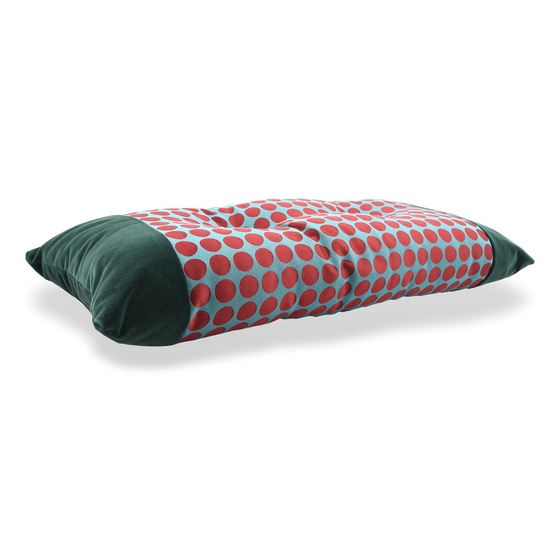 Luxurious cushion rectangular Zeta in multicolor/pattern fabric
