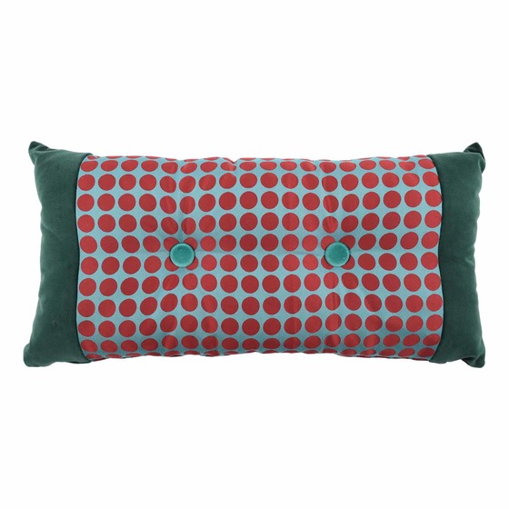 Luxurious cushion rectangular Zeta in multicolor/pattern fabric