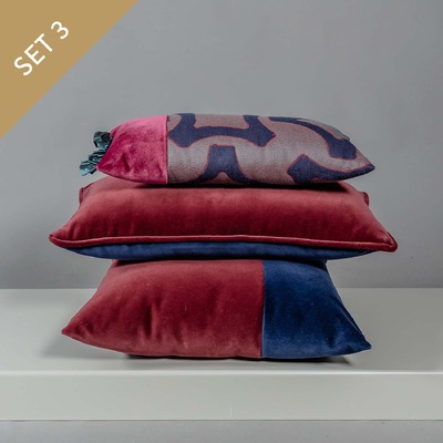 Luxurious Cushions' Set in designer fabric