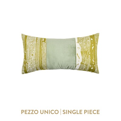 Luxurious cushion rectangular Degradè in multicolor/pattern fabric