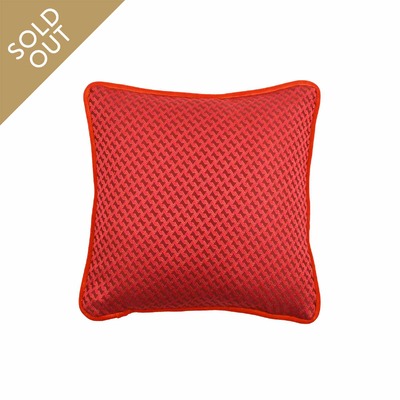 Luxurious cushion square Carrè in multicolor/pattern fabric