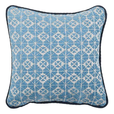 Luxurious cushion square Carrè in multicolor/pattern fabric