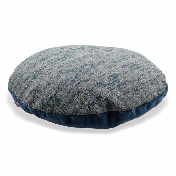 Luxurious cushion round Rotondo in multicolor/pattern fabric
