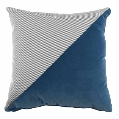 Luxurious cushion square Carrè Diagonal in false unit fabric