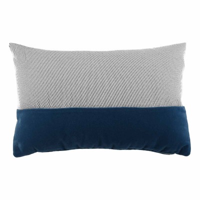 Cuscino d'arredo rettangolare Simple Orizzontal in tessuto rigato