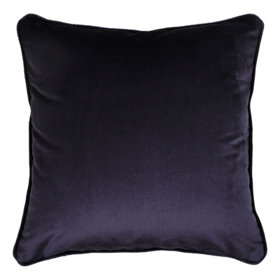Luxurious cushion square Carrè in solid color velvet