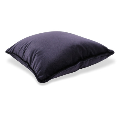 Luxurious cushion square Carrè in solid color velvet