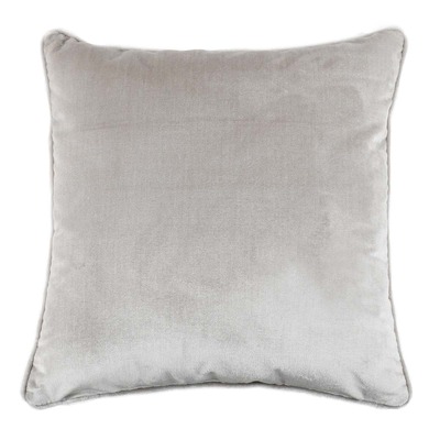 Luxurious cushion square Carrè in solid color velvet
