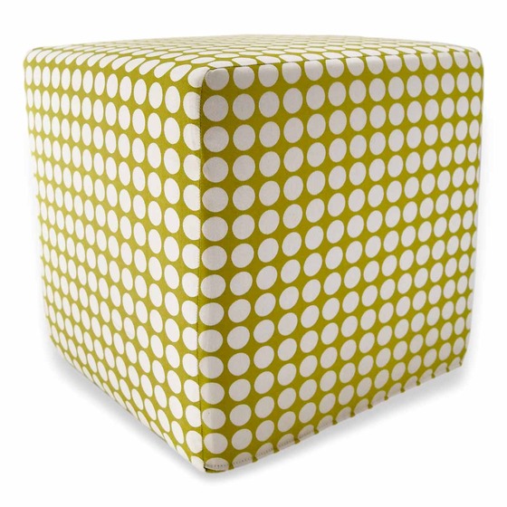 Luxurious square Pouf in multicolor/pattern velvet
