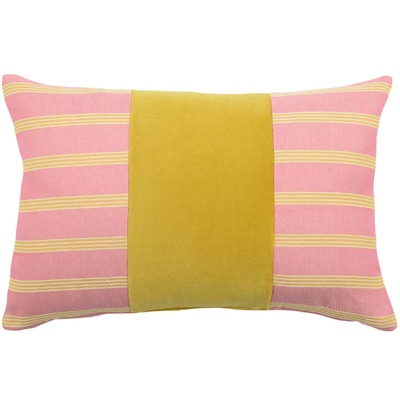 Luxurious cushion rectangular Degradè in stripes fabric