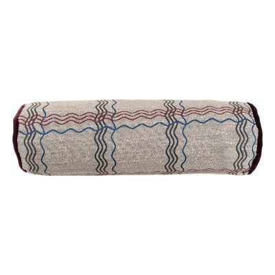 Luxurious cushion roll Rullo in geometric fabric