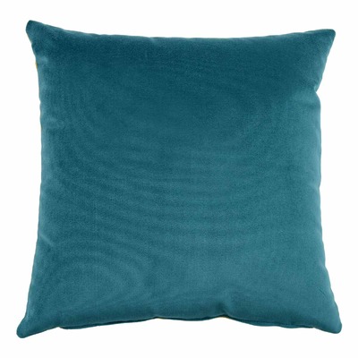 Luxurious cushion square Carrè in solid color velvet