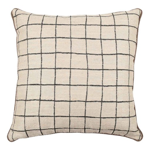 Luxurious cushion square Carrè in geometric fabric