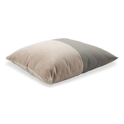 Luxurious cushion square Carrè Bis in false unit fabric