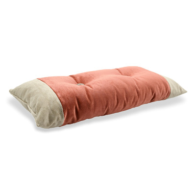Luxurious cushion rectangular Zeta in solid color velvet