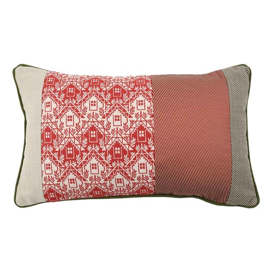Cuscino d'arredo rettangolare Bandè in tessuto multicolor/fantasia