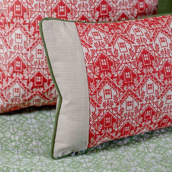 Cuscino d'arredo rettangolare Bandè in tessuto multicolor/fantasia