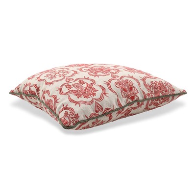 Luxurious cushion square Carrè in multicolor/pattern fabric