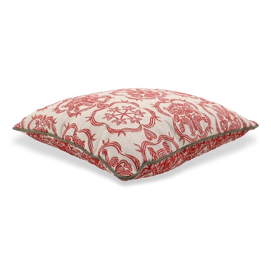Luxurious cushion square Carrè in multicolor/pattern fabric