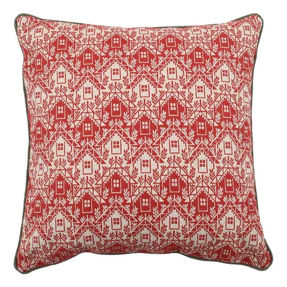 Luxurious cushion square Carrè in multicolor/pattern fabric
