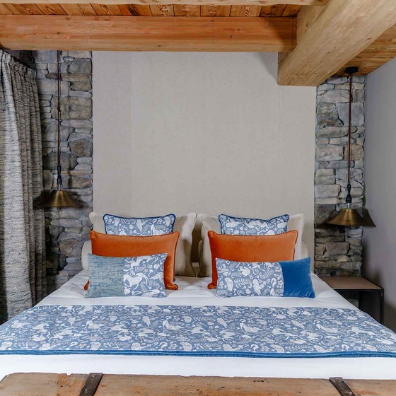 Bed Runner in designer fabric