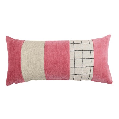 Luxurious cushion rectangular Degradè in multicolor/pattern fabric