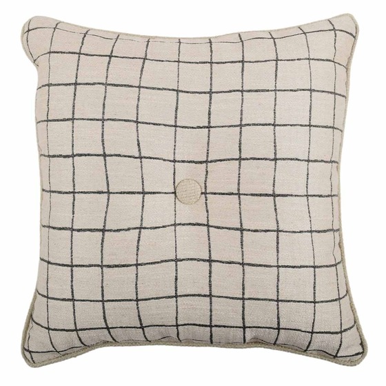 Luxurious cushion square Carrè in multicolor/pattern fabric