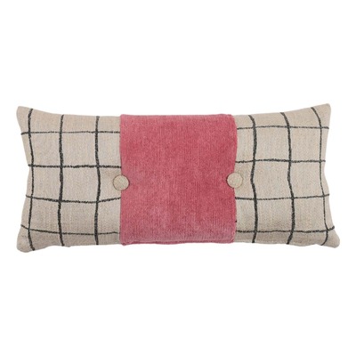 Cuscino d'arredo rettangolare Cucù in tessuto multicolor/fantasia