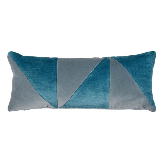 Luxurious cushion rectangular Arlecchino in false unit fabric