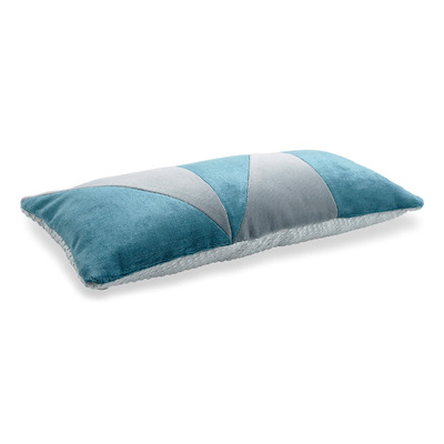 Luxurious cushion rectangular Arlecchino in false unit fabric
