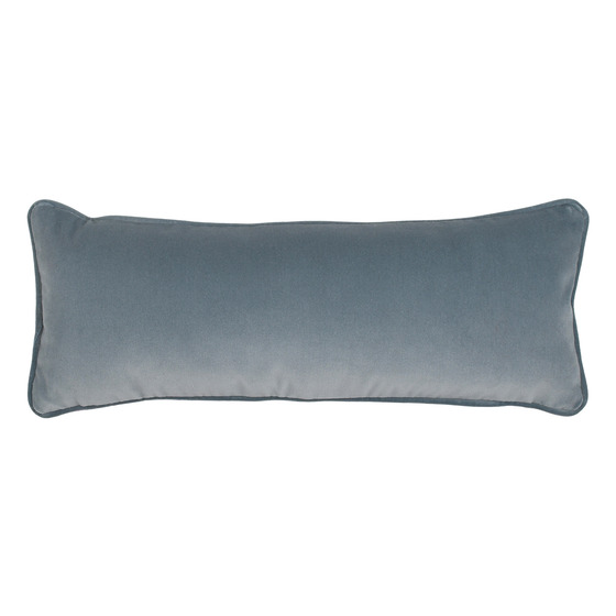 Luxurious cushion rectangular Longue in solid color velvet