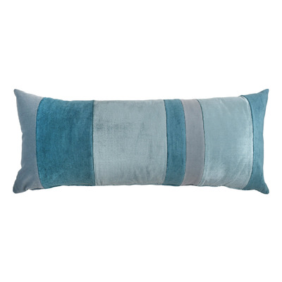 Cuscino d'arredo rettangolare Baguette in velluto tinta unita