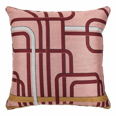 Cuscino d'arredo quadrato Carrè in tessuto multicolor/fantasia