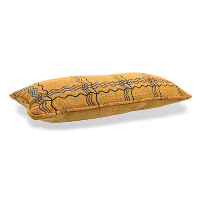 Luxurious cushion rectangular Longue in geometric fabric