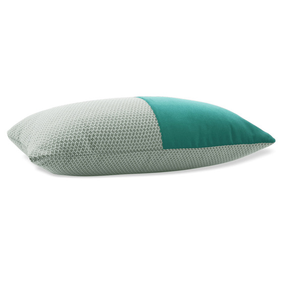 Luxurious cushion rectangular Degradè in false unit fabric